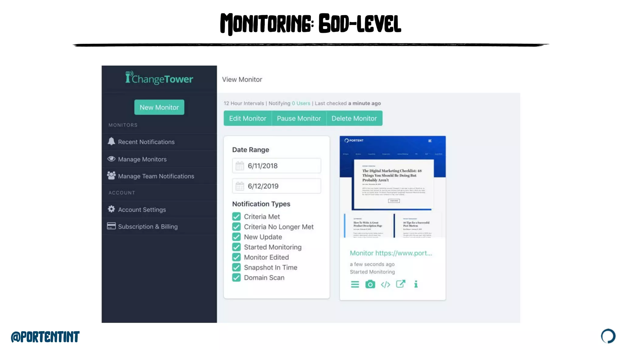 @portentint
Monitoring: God-level
 
