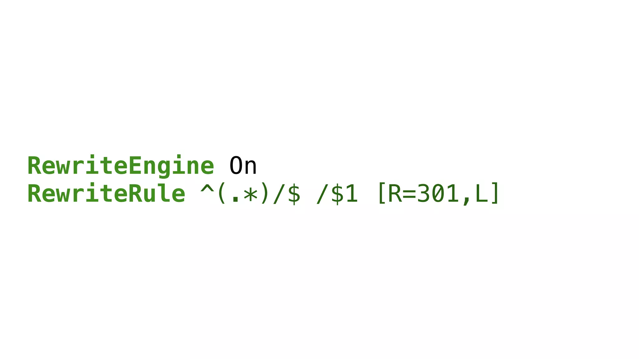 RewriteEngine On
RewriteRule ^(.*)/$ /$1 [R=301,L]
 