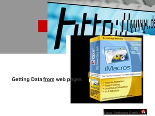 Getting Data  from  web pages 