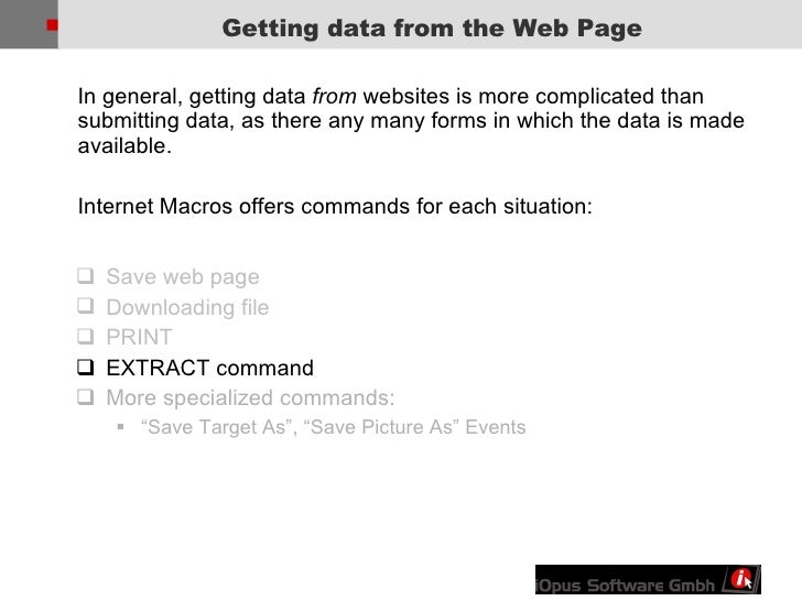 Web Page Automation Web Page Automation