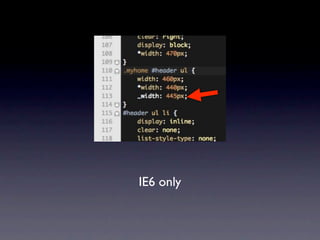 IE6 only
 