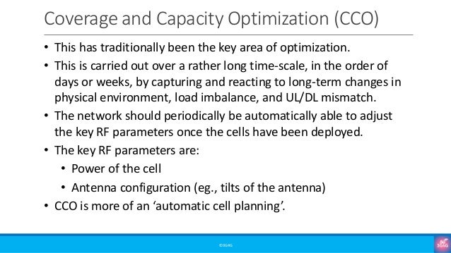 3GPP SON Series: Coverage and Capacity Optimization (CCO) | PDF