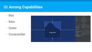 Among Capabilities
- Bias
- Ratio
- Center
- ConstraintSet
 