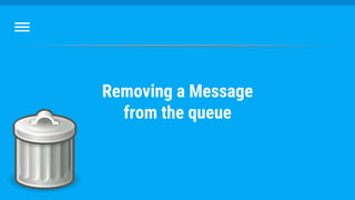 Removing a Message
from the queue
 
