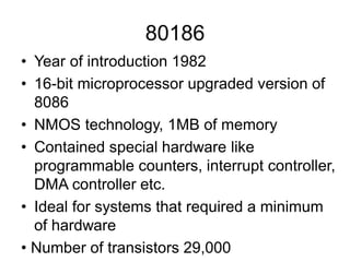 Comprehensive Overview of the Intel 80186 Microprocessor Architecture ...