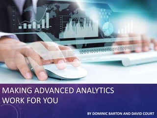 MAKING ADVANCED ANALYTICS
WORK FOR YOU
BY DOMINIC BARTON AND DAVID COURT
 