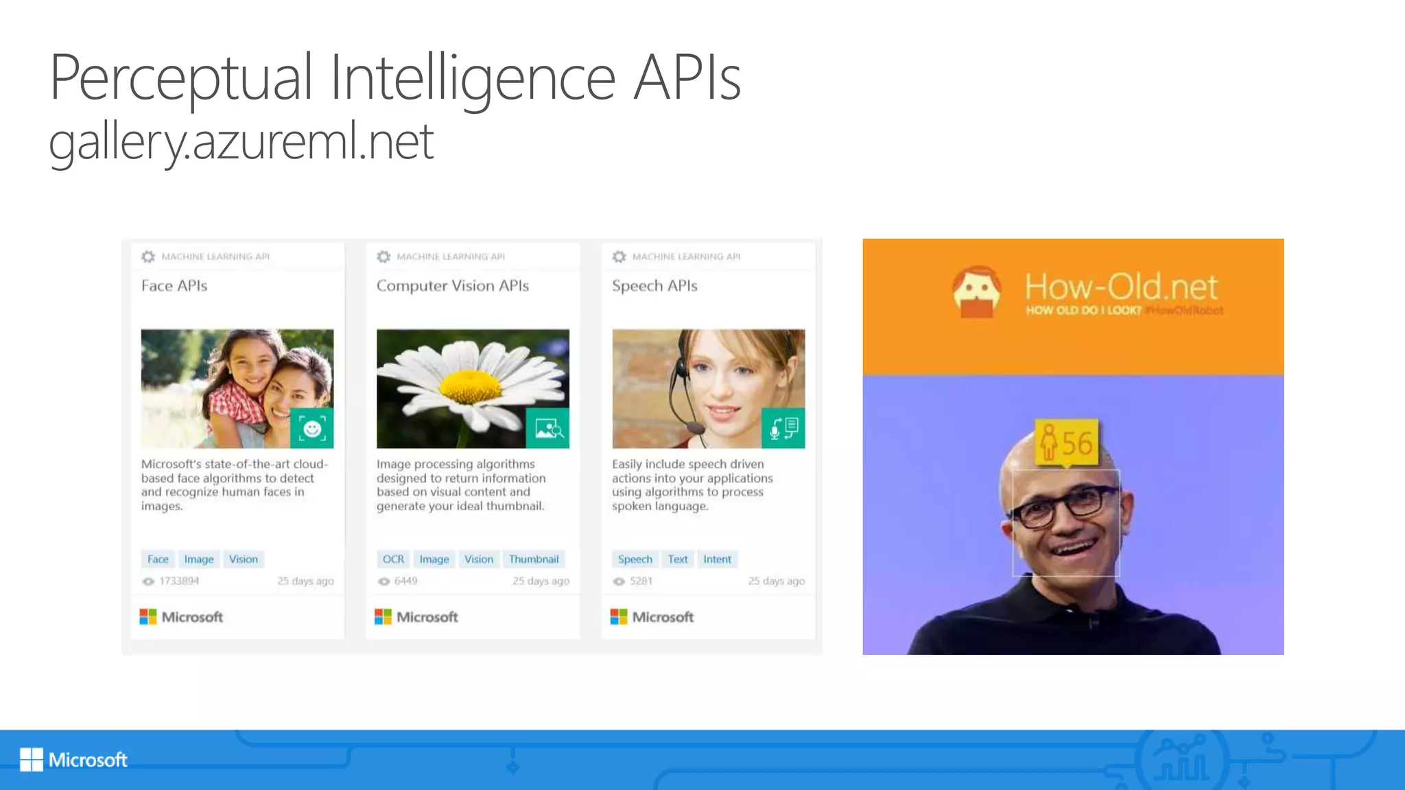Perceptual Intelligence APIs
gallery.azureml.net
 