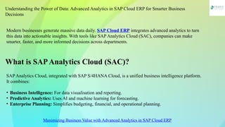 Maximizing Business Value with Advanced Analytics in SAP Cloud ERP | PPTX