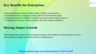 Maximizing Business Value with Advanced Analytics in SAP Cloud ERP | PPTX