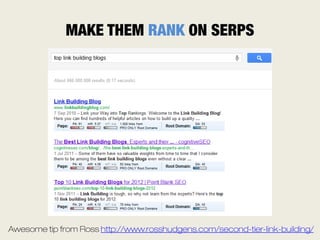 SEO  Advanced and scalable link building 