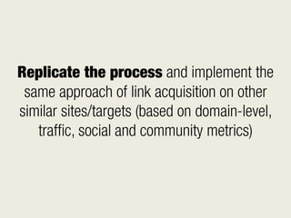 SEO  Advanced and scalable link building 