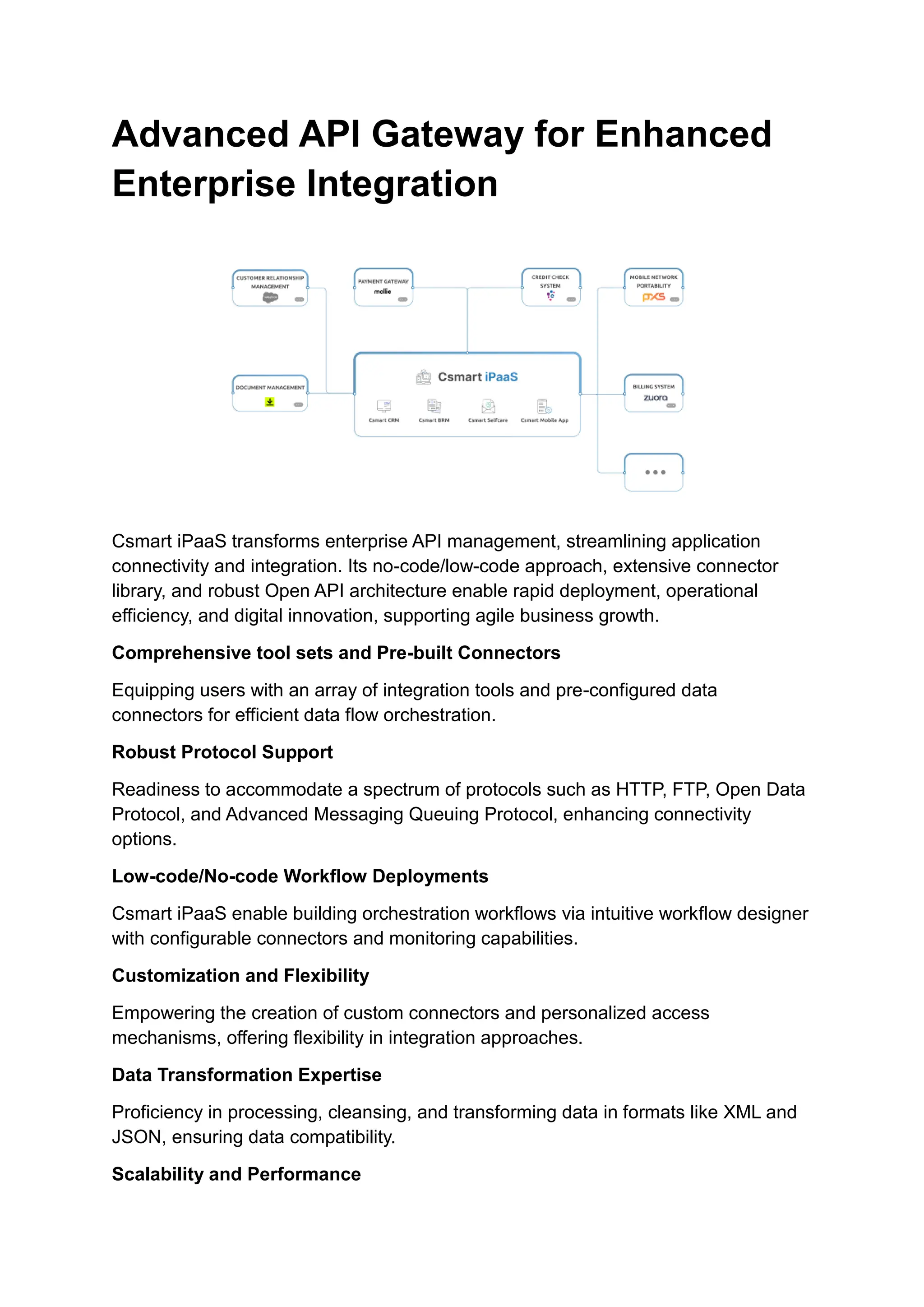 Advanced API Gateway for Enhanced Enterprise Integration | PDF
