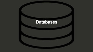 Databases
 