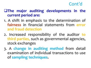 Advanced Auditing and assurance ,chapter1 | PPTX