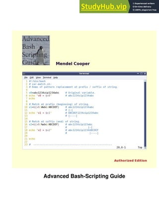 Advanced Bash-Scripting Guide
 