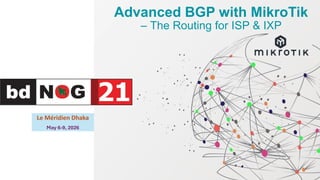Mikrotik Bgp Router Advanced BGP Routing Techniques with MikroTik RouterOSv7 for ISPs and ...