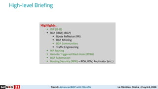Advanced BGP Routing Techniques with MikroTik RouterOSv7 for ISPs and ...