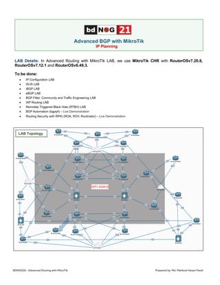 Advance Routing Advanced BGP Routing Techniques with MikroTik RouterOSv7 for ISPs and ...