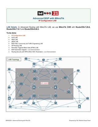 Advanced BGP Routing Techniques with MikroTik RouterOSv7 for ISPs and ...