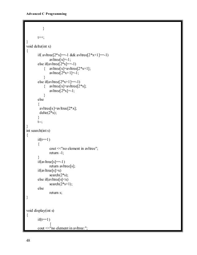 Advanced c c++