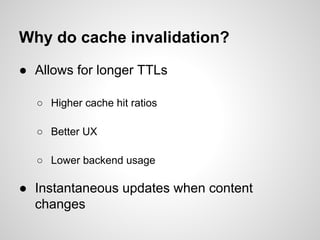 Advanced cache invalidation | PDF