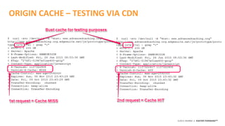 ©2015 AKAMAI | FASTER FORWARDTM
ORIGIN CACHE – TESTING VIA CDN
 