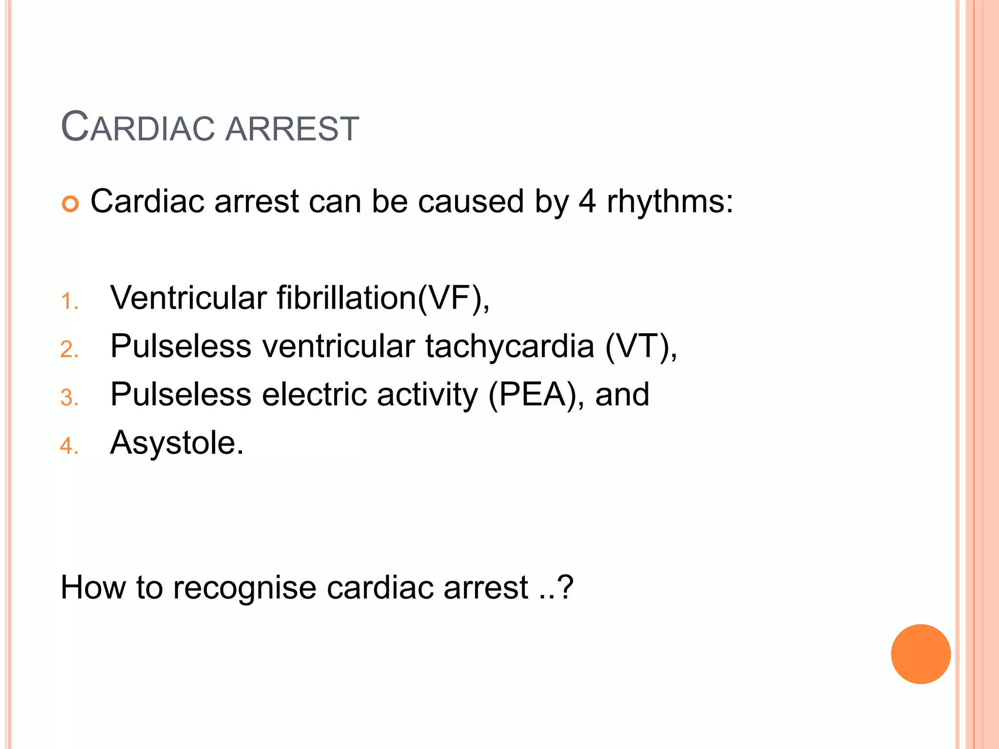 Advanced cardiac life support(acls) | PPTX