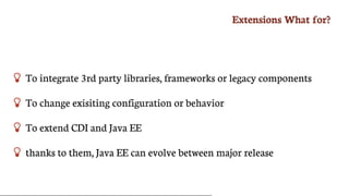 Going Further with CDI 1.2