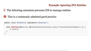 Going Further with CDI 1.2