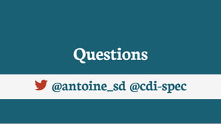Going Further with CDI 1.2