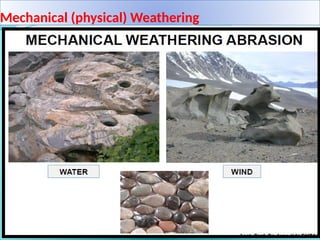 Mechanical (physical) Weathering
 