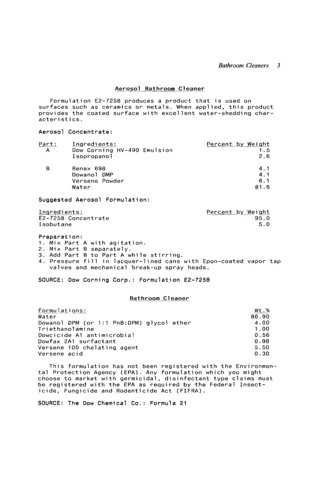 Advanced cleaning product formulations Vol. 2