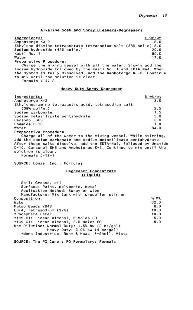 Advanced cleaning product formulations Vol. 2