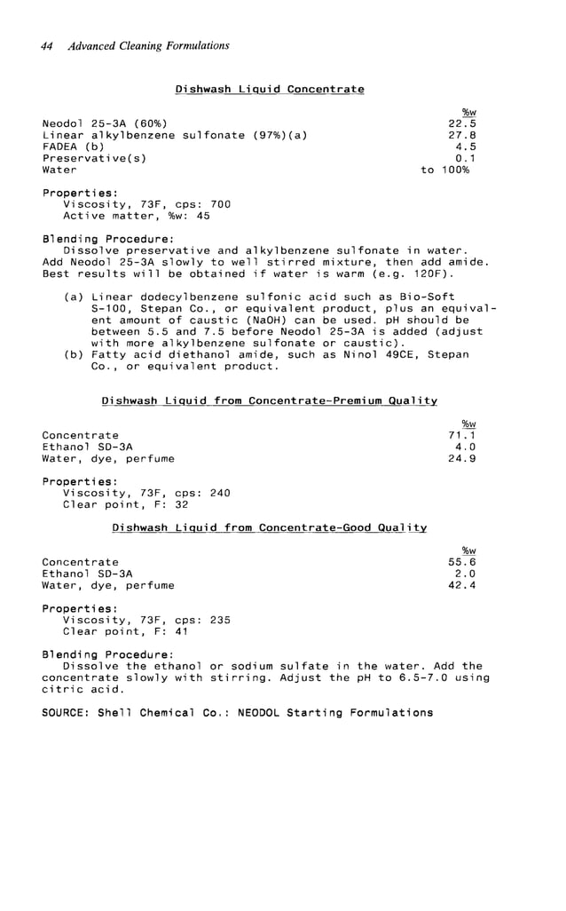 Advanced cleaning product formulations Vol. 2