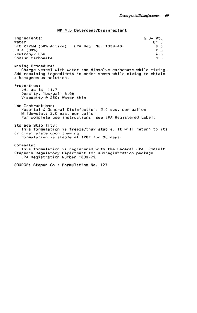 Advanced cleaning product formulations Vol. 2