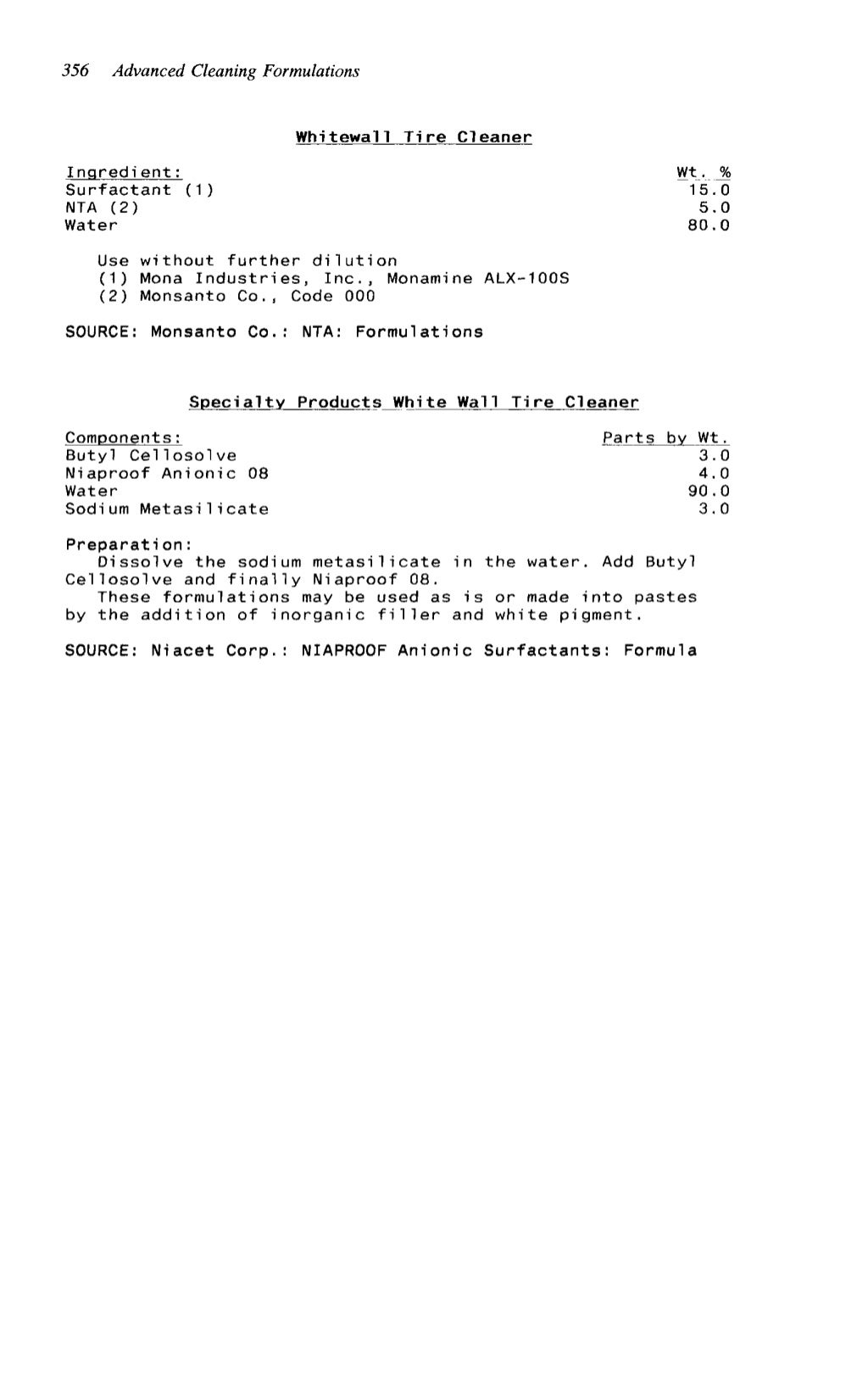 Advanced cleaning product formulations Vol. 2