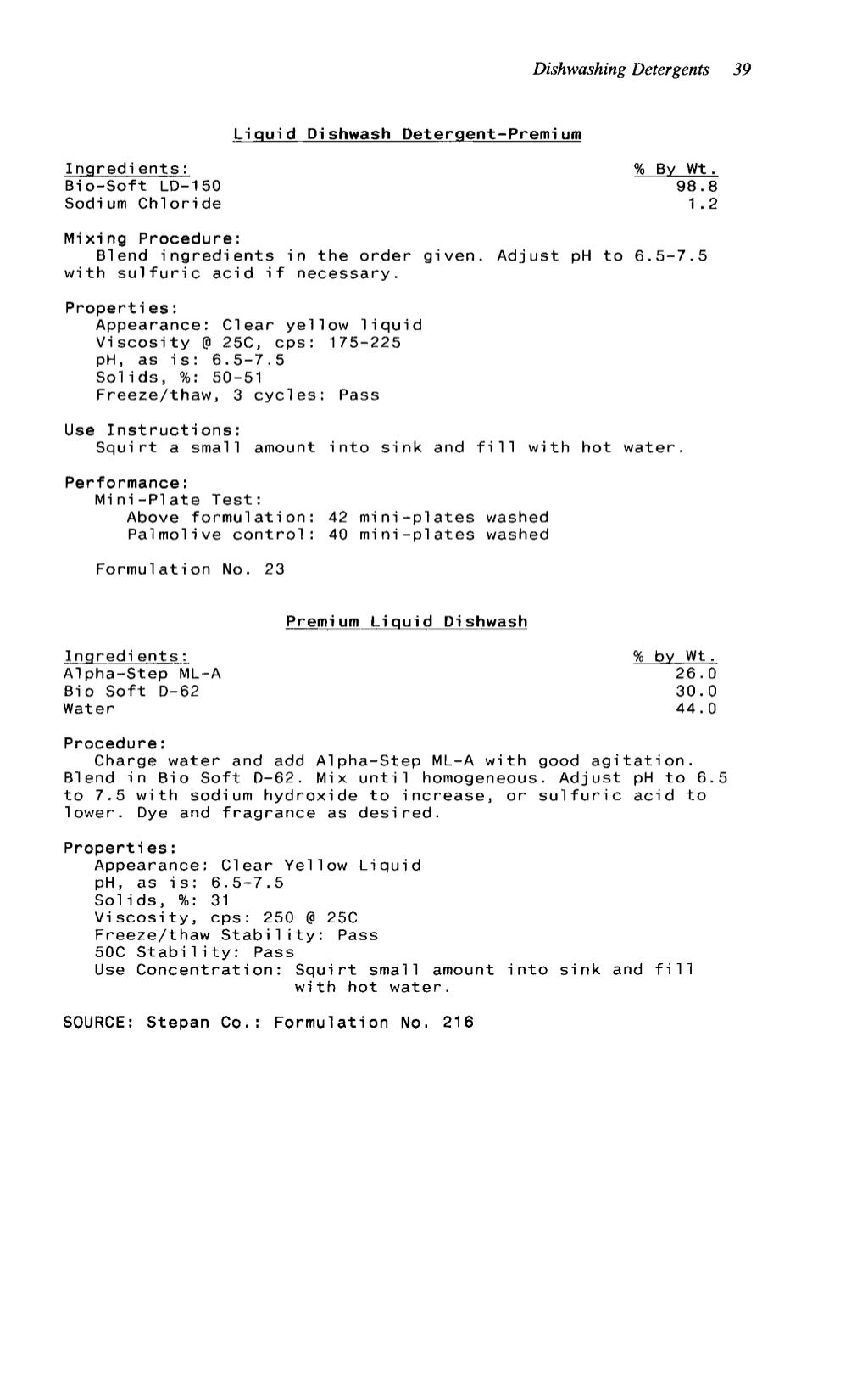 Advanced cleaning product formulations Vol. 2