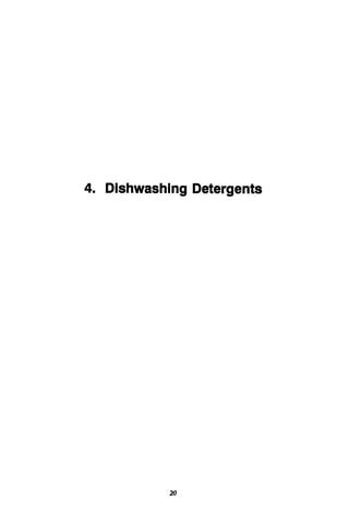 4. Dishwashing Detergents
20
 