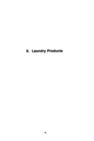 8. Laundry Products
76
 