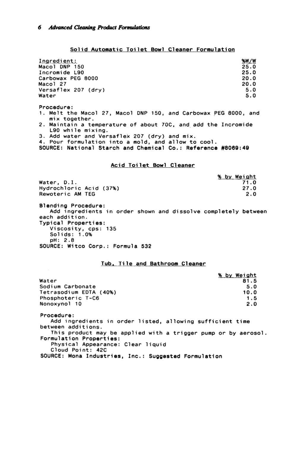 Advanced cleaning product formulations Vol. 4