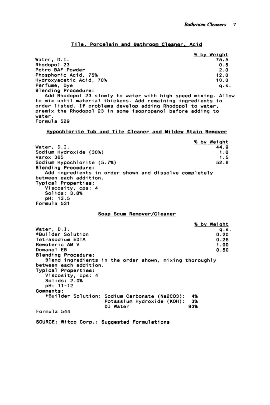 Advanced cleaning product formulations Vol. 4