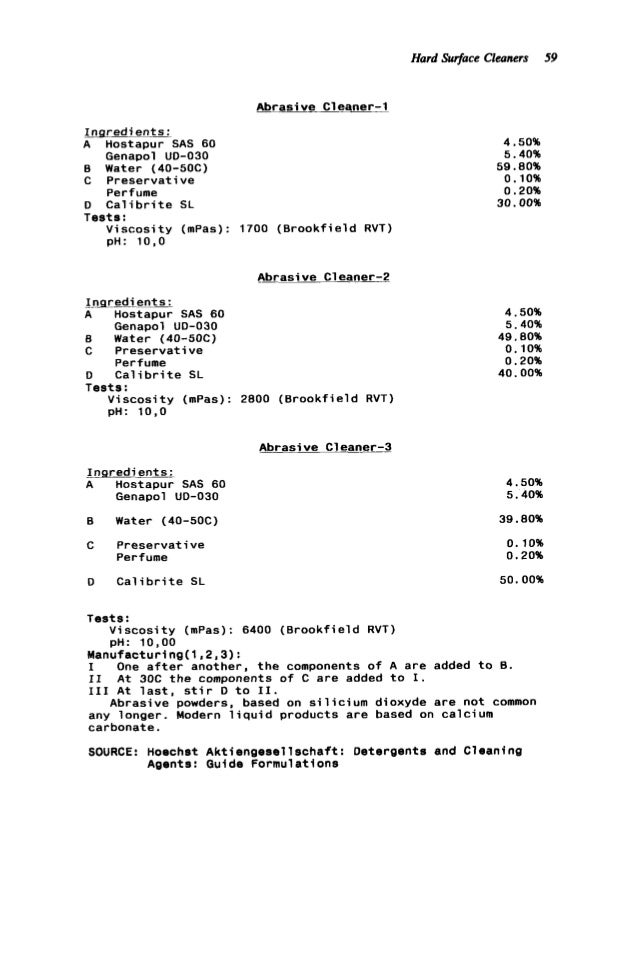 Advanced cleaning product formulations Vol. 4