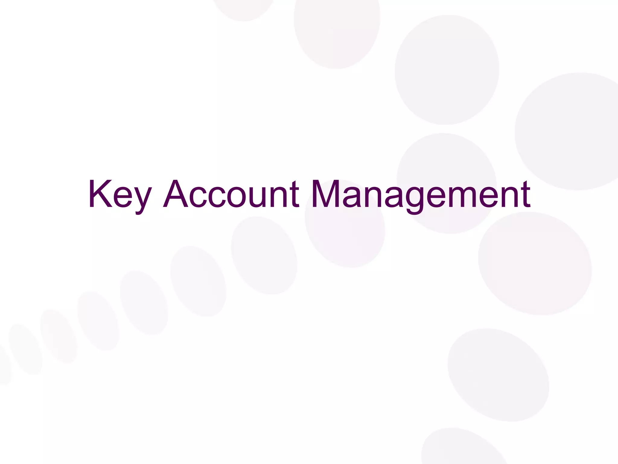 Key Account Management 