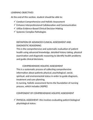 Advanced Clinical Assessment and Diagnostic Reasoning in Nursing ...