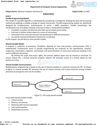 Advanced computer architecture unit 5 | PDF | Computing | Technology ...