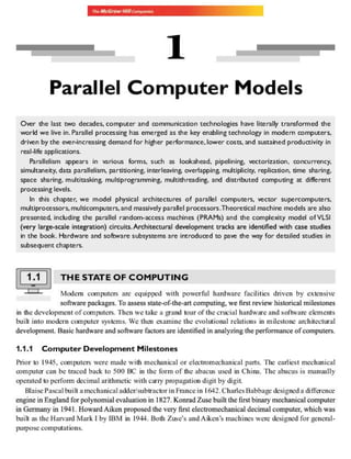 Advanced Computer Architecture Parallelism, Scalability ...
