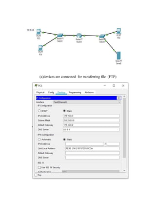 (a)devices are connected for transferring file (FTP)
 