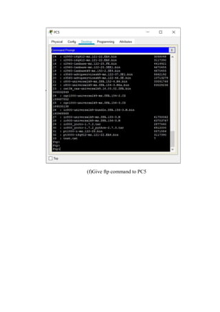 (f)Give ftp command to PC5
 