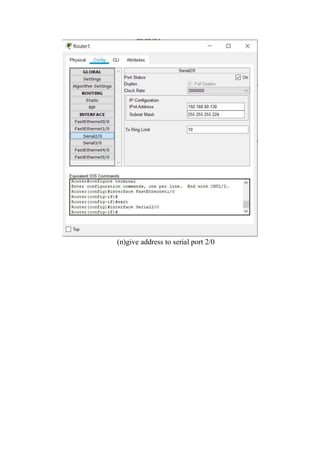 (n)give address to serial port 2/0
 