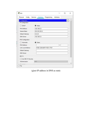 (g)set IP address in DNS as static
 
